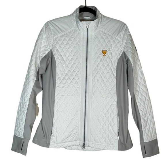 Zero Restriction Womens Sz M White 2024 Presidents Cup Sydney Quilted USA Golf - Picture 1 of 15
